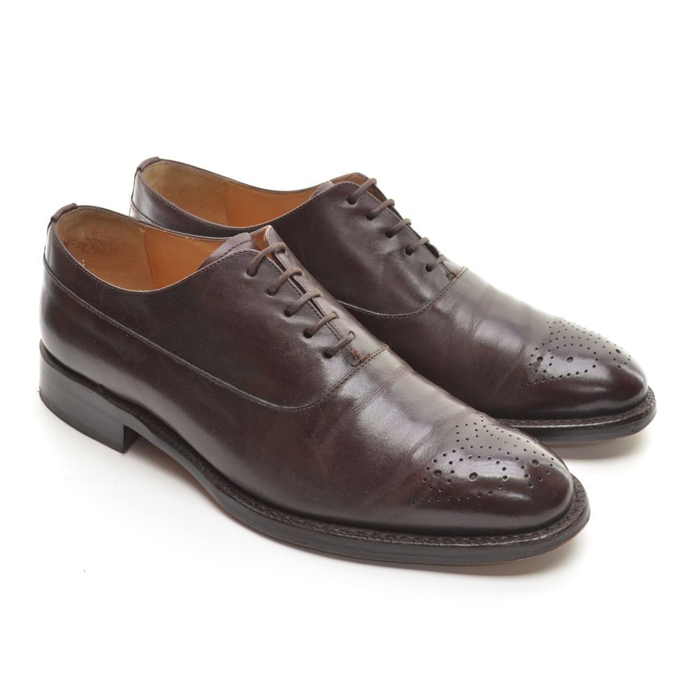Men Jack Erwin Jasper Brogue Medallion Toe Oxfords 8.5 D